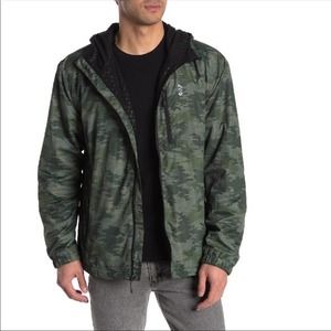 Free Country Camo Windshear Jacket Zip Hooded Sml